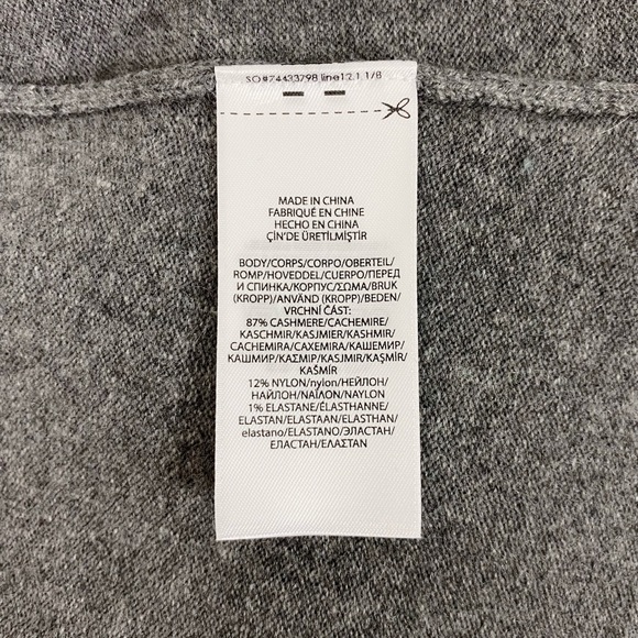 NWT Polo Ralph Lauren Cashmere Wrap Midi Skirt Heather Gray Washable Size Small - Picture 9 of 9